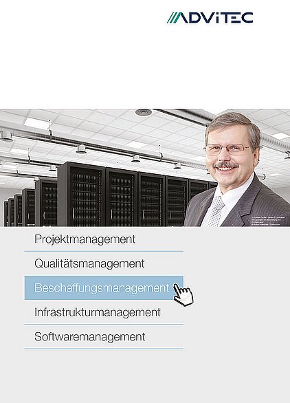 Broschüre zum Beschaffungsmanagement der ADVITEC Informatik GmbH