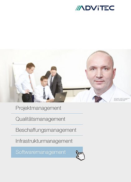 Broschüre zum Softwaremanagement der ADVITEC Informatik GmbH