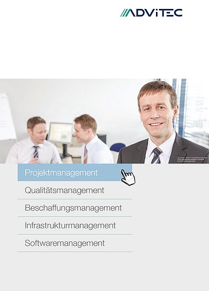 Broschüre zum Projektmanagement der ADVITEC Informatik GmbH
