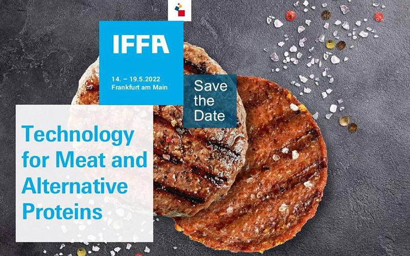IFFA Werbegrafik 2022 Burger und Proteinquellen